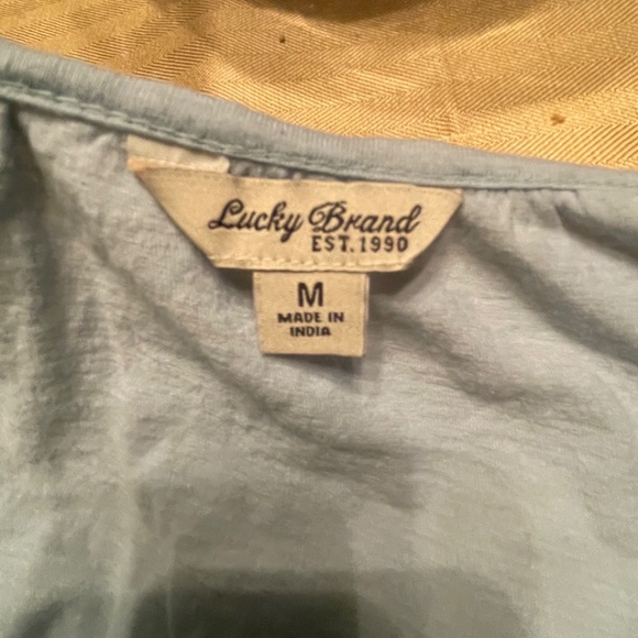 LUCKY Brand light blue top, MEDIUM - Picture 7 of 7